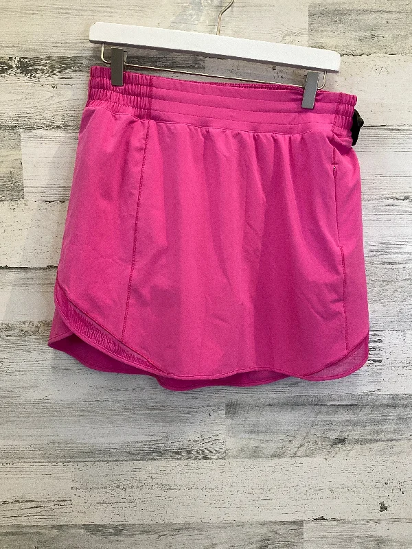 Athletic Skort By Lululemon In Pink, Size: 10